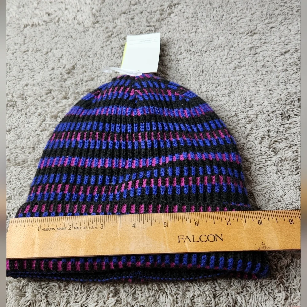 Kids' Plaited Striped Cuff Beanie - All In Motion Purple One Size Fits Most